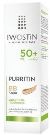 Iwostin Purritin BB krem SPF 50+ do cery tłustej i trądzikowej 30 ml