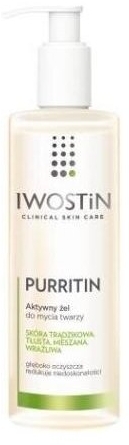 Iwostin Purritin aktywny żel do mycia twarzy nawilża i koi podrażnienia 300 ml