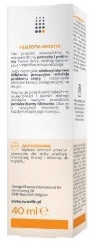 Iwostin Solecrin Purritin lekki fluid matujący SPF 50+ dla cery tłustej 40 ml