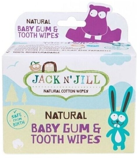 Jack N'Jill Chusteczki do mycia dziąseł dla niemowląt 25 sztuk