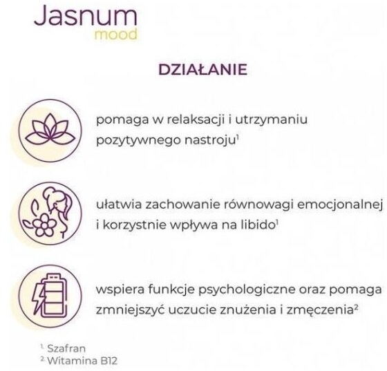 Jasnum mood 30 kapsułek