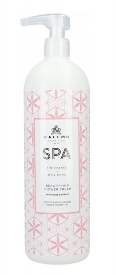 KALLOS SPA Kremowy żel pod prysznic z ekstraktem z róży 1000 ml