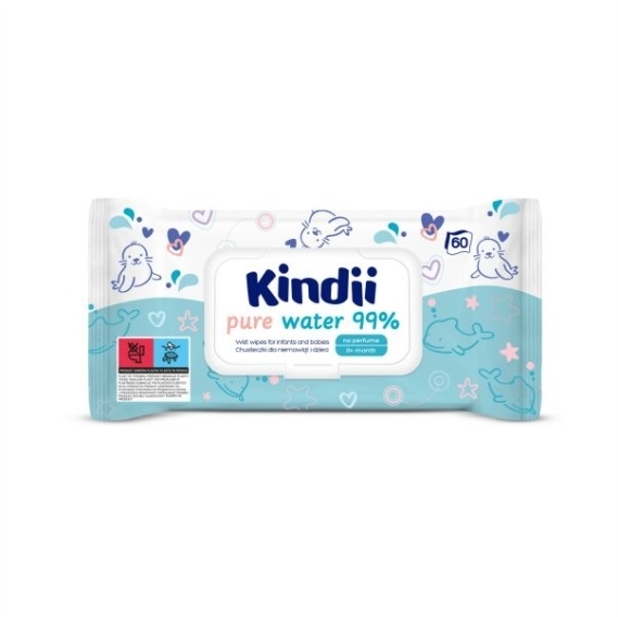 KINDII chusteczki pure water 60 sztuk