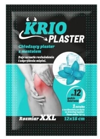 KRIO PLASTER Chłodzący plaster z mentolem 1 sztuka