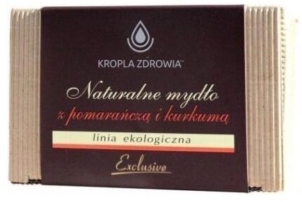 KROPLA ZDROWIA Mydło naturalne z pomarańczą i kurkumą 130 g