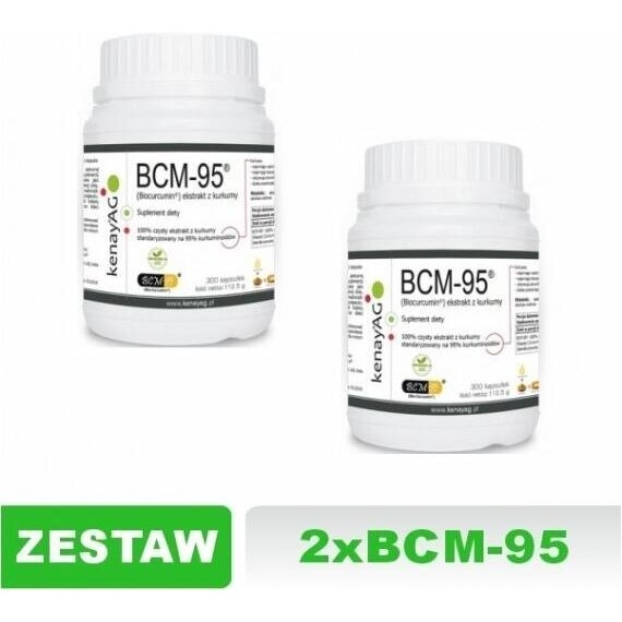 Kenay BCM-95 Ekstrakt z kurkumy 2 x 300 kapsułek