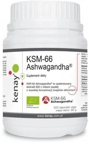 Kenay KSM-66 Ashwagandha 300 kapsułek