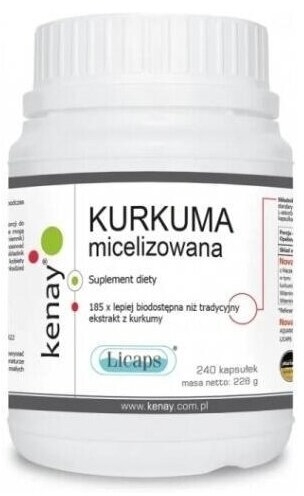 Kenay Kurkuma micelizowana 240 kapsułek