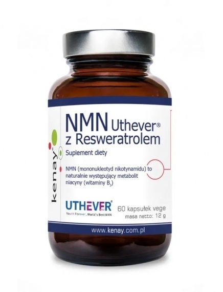 Kenay NMN Uthever z Resweratrolem 60 kapsułek