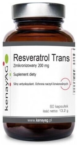 Kenay Resveratrol Trans 200 mg 60 kapsułek