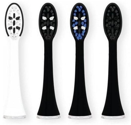 Końcówki do szczoteczki VITAMMY TH1905 Onyx White & Black 4 sztuki
