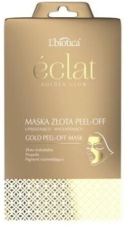L'BIOTICA ECLAT GOLDEN GLOW Maska Złota 10 g
