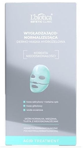 L'BIOTICA ESTETIC CLINIC ACID Wygładzająco-normalizująca DermoMaska hydrożelowa 1 sztuka