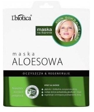 L'BIOTICA MASKA ALOESOWA na tkaninie 23 ml