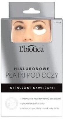 L'biotica Hialuronowe Płatki Pod Oczy Intensywne Nawilżanie 3 pary