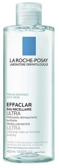 LA ROCHE POSAY EFFACLAR skóra tłusta Płyn Micelarny 400 ml