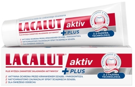 LACALUT AKTIV PLUS Pasta do zębów 75 ml