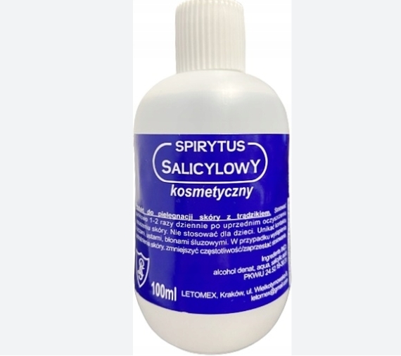 LETOMEX spirytus salicylowy kosmetyczny 100ml