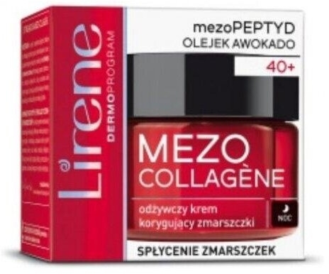 LIRENE MEZO COLLAGENE Odżywczy Krem korygujący zmarszczki na noc 40+ 50ml
