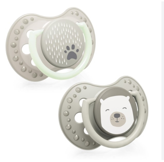 LOVI smoczek silikonowy dynamiczny 0-2 m Buddy Bear 2 sztuki 22/862