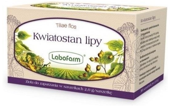 Labofarm Kwiatostan Lipy zioła do zaparzania 30 saszetek (Data ważności 29.02.2024)