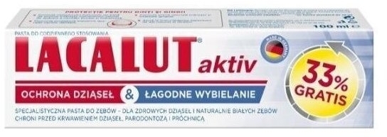 Lacalut Aktiv Ochrona Dziąseł & Łagodne Wybielanie 100 ml