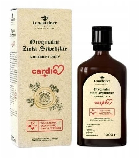 Langsteiner Oryginalne Zioła Szwedzkie Cardio 1000 ml