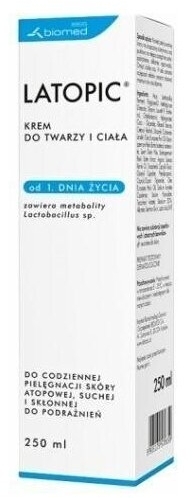 Latopic Krem do twarzy i ciała 250 ml