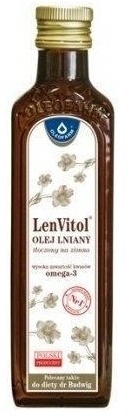 LenVitol olej lniany tłoczony na zimno 250 ml
