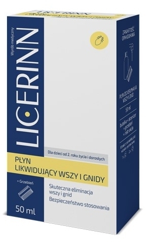 Licerinn Płyn likwidujący wszy i gnidy 50 ml
