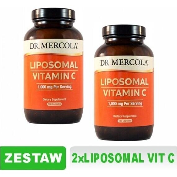 Liposomalna witamina c Dr Mercola 2 x 180 kapsułek
