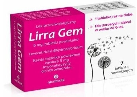 Lirra Gem 5 mg 7 tabletek