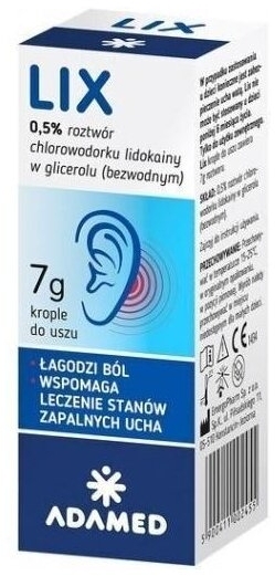 Lix krople do uszu, roztwór 7 g