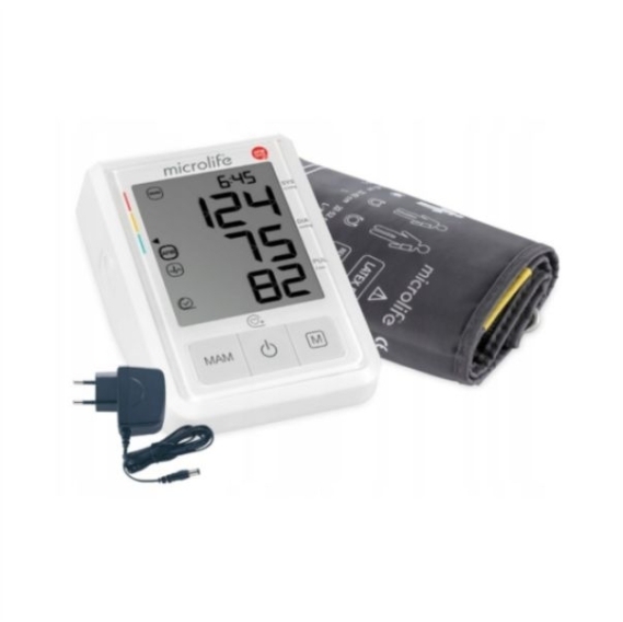 MICROLIFE Ciśnieniomierz automatyczny BP B3 AFIB + zasilacz w zestawie