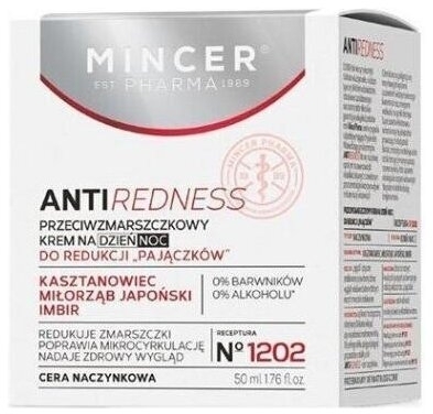 MINCER PHARMA AntiRednes Przeciwzmarszczkowy krem na dzień i noc 50 ml