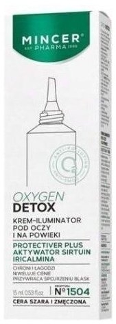 MINCER PHARMA OXYGEN DETOX Krem iluminator pod oczy i na powieki 15 ml