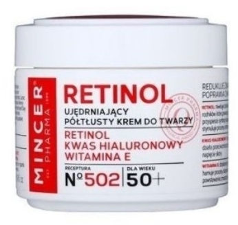 MINCER PHARMA Retinol Krem ujędrniający półtłusty do twarzy 50+ 50 ml