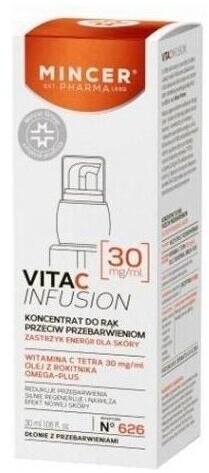 MINCER PHARMA VITA C INFUSION Koncentrat do rąk przeciw przebarwieniom 30 ml