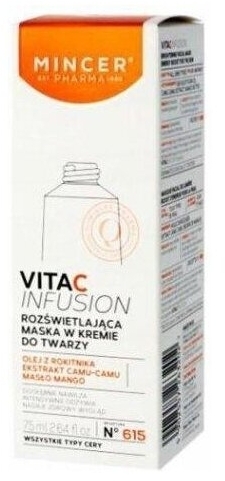 MINCER PHARMA VITA C INFUSION Rozświetlająca maska w kremie 75 ml