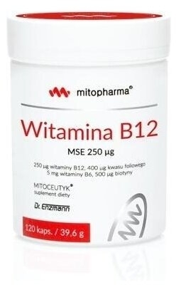 MITO-PHARMA Witamina B12 MSE 250ug 120 kapsułek