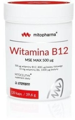 MITO-PHARMA Witamina B12 MSE MAX 120 kaps.