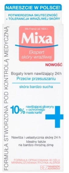 MIXA Ekspert krem nawilżający 10 % 50 ml