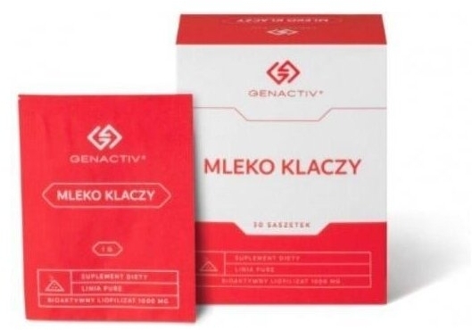 MLEKO KLACZY GENACTIV (EQ Activ), proszek, saszetki 30 szt.