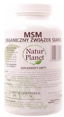 MSM Organiczny związek siarki Natur Planet 500 g