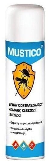 MUSTICO Spray odstraszający komary kleszcze i meszki 100 ml