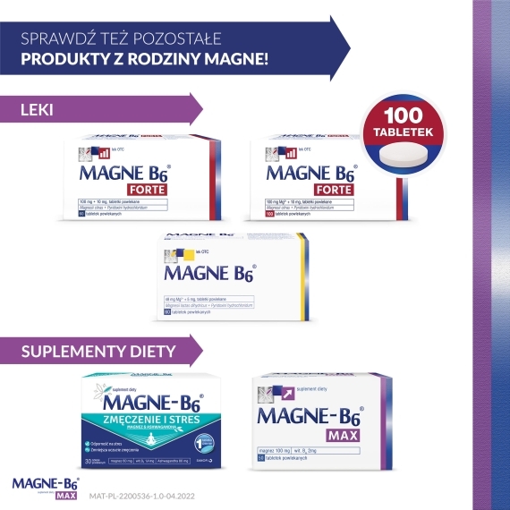Magne-B6 Max 50 tabletek Wielopak x2