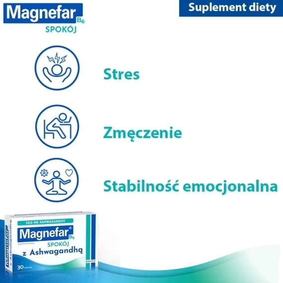 Magnefar B6 Spokój 30 tabletek