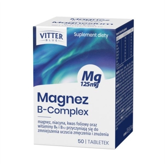 Magnez B-Complex VITTER BLUE 50 tabletek