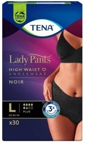 Majtki Chłonne Tena Lady Pants Plus Noir L 30 sztuk