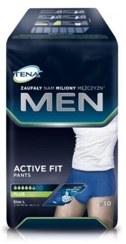 Majtki chłonne TENA Men Pants Plus L 30 sztuk